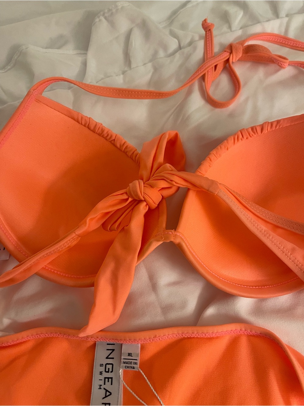 Ingear Neon Coral Orange Bikini